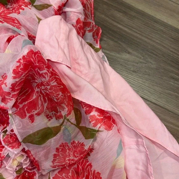 Ivy City pink floral Layla maxi dress size 24W wedding coquette feminine wedding - Picture 8 of 10